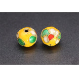 10pcs Enamel Charm Copper Beads 6/8/10/12/14mm