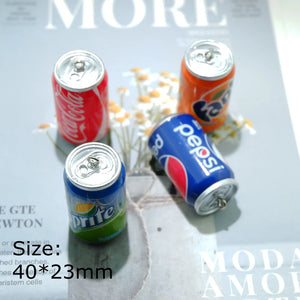 10pcs Big Drink Cans Charms DIY Craft Pendants Dollhouse