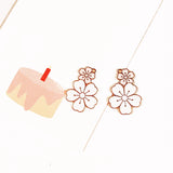 10pcs Blossom Flower 35x25mm Enamel Charms DIY Bag Earring Necklace Pendant