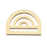10pcs Brass Rainbow Pendant Arch Window Half Circle Charms for DIY Boho Jewelry