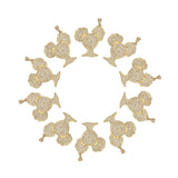 10pcs CZ Crystal Girl Charms Pendants DIY Jewelry Making BGR111-BGR115