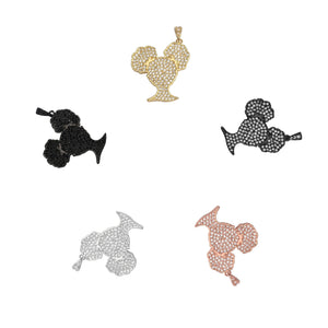 10pcs CZ Crystal Girl Charms Pendants DIY Jewelry Making BGR111-BGR115