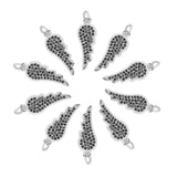 10pcs/Lot CZ Crystal Wing Charms Pendants for DIY Jewelry Making
