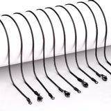 10pcs Stainless Steel Flat Net Link Necklaces for DIY Jewelry Making