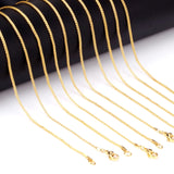 10pcs Stainless Steel Flat Net Link Necklaces for DIY Jewelry Making