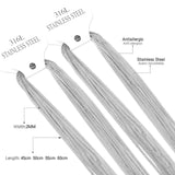 10pcs Stainless Steel Flat Net Link Necklaces for DIY Jewelry Making