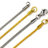 10pcs Stainless Steel Flat Net Link Necklaces for DIY Jewelry Making