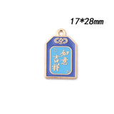 10pcs Wind Enamel Charms Alloy Earring Pendants DIY Jewelry