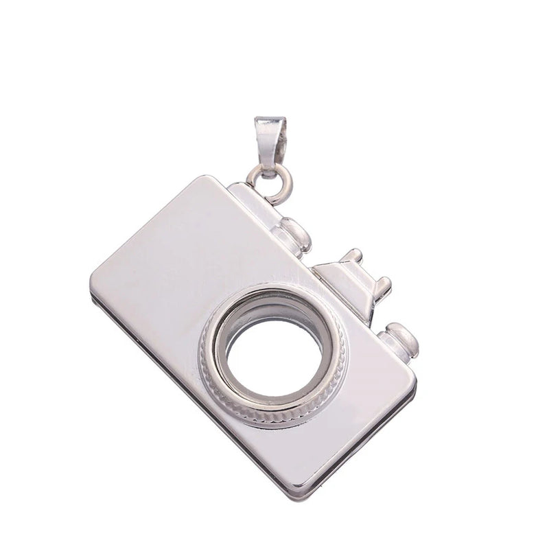 Camera Glass Floating Locket Pendant for Jewelry Accessories