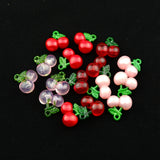 10pcs Cherry Charms DIY Jewelry Making Pendants