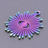 10pcs Devil's Eye Pendant Stainless Steel for Jewelry DIY