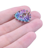 10pcs Devil's Eye Pendant Stainless Steel for Jewelry DIY