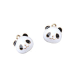 10pcs/Kit DIY Jewelry Dripping Alloy Pendant Panda Head Pearl Cat Shape Charms