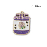 10pcs/Lot Enamel Poker Charms for DIY Jewelry Making