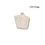 10pcs/Lot Enamel Poker Charms for DIY Jewelry Making