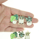 10pcs/Lot Cactus Charm for DIY Jewelry Making