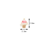 10pcs Fan Car Night Enamel DIY Charms Jewelry Making Pendant