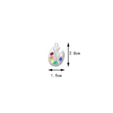 10pcs Fan Car Night Enamel DIY Charms Jewelry Making Pendant