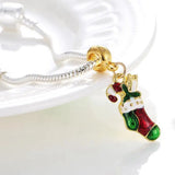10pcs Enamel Socks Charms for DIY Jewelry Making