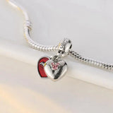 10pcs Double Hearts Charm for Bracelet Necklace Jewelry DIY