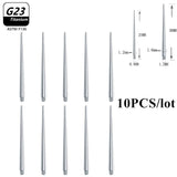 10pcs G23 Titanium Puncture Needle Guide Belly Lip Ear Eyebrow Tools