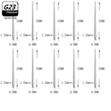 10pcs G23 Titanium Puncture Needle Guide Belly Lip Ear Eyebrow Tools