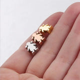 10pcs Girl Bead Charm 1.8mm Beads Stainless Steel DIY Jewelry Accessories