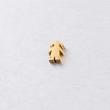 10pcs Girl Bead Charm 1.8mm Beads Stainless Steel DIY Jewelry Accessories
