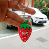 10pcs Girl Heart Avocado Keychain Bag Coin Purse PVC Toy Pendant