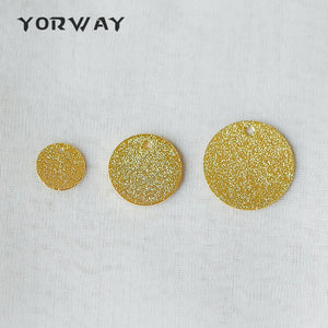 10pcs Brass Disc Charms 8/12/15mm, Round Coin Disk Charms