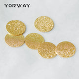 10pcs Brass Disc Charms 8/12/15mm, Round Coin Disk Charms