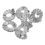 10pcs Stainless Steel Flower Oval Earrings Posts for DIY Jewelry Making