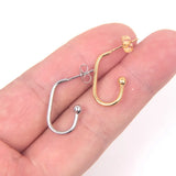 10pcs Stainless Steel Earrings Hooks Hypoallergenic DIY Jewelry Making