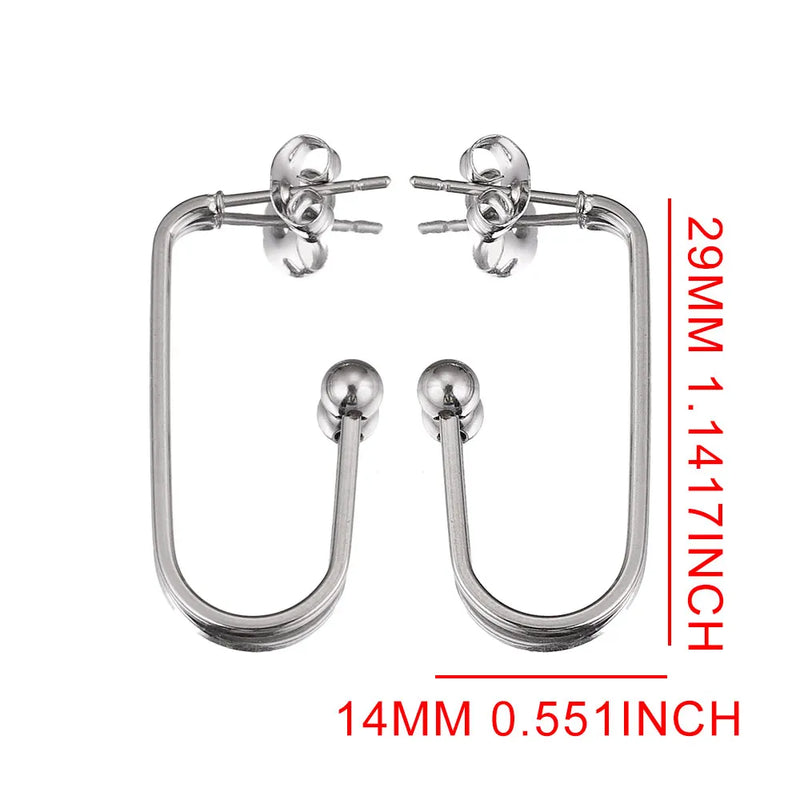 10pcs Gold Stainless Steel Hypoallergenic Earring Hooks DIY Jewelry Making