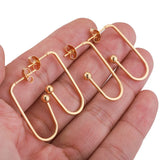 10pcs Gold Stainless Steel Hypoallergenic Earring Hooks DIY Jewelry Making
