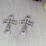 10pcs Gothic Charms Hollow Cross Pendant DIY Jewelry Making Supplies