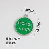 10pcs Stainless Steel Enamel Charms Good Luck Pendants for DIY Jewelry