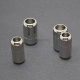 10pcs 6/8mm Stainless Steel Leather Bracelet Magnetic Clasp