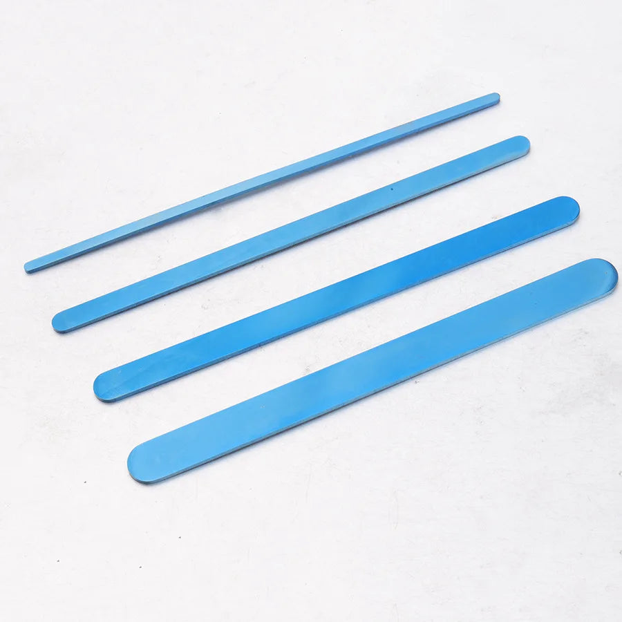 10pcs Stainless Steel Strip Shape Bracelet Charm Blank Stamping Tag DIY