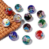 10pcs Multicolor Round Lampwork Glass Beads DIY Jewelry Making Charms