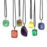 10pcs Natural Healing Crystal Gems Pendants Amethysts Rose Quartzs DIY Necklace