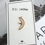 10pcs Wild Goose Shape Charms KC Earring Bracelet Hair Jewelry Alloy