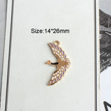 10pcs Wild Goose Shape Charms KC Earring Bracelet Hair Jewelry Alloy