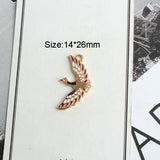 10pcs Wild Goose Shape Charms KC Earring Bracelet Hair Jewelry Alloy