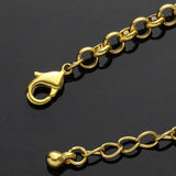 10pcs/ Lot Crystal Evil Eye Bracelet 19/21cm Chain Plated Never Faded