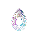 10pcs Rainbow Stainless Steel Charms 26*40mm Earring Pendants