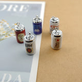 10pcs Resin Beer Drink Charms For Bracelets Key Chain Earring DIY Jewelry Making