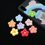 10pcs Resin Flowers Charms DIY Jewelry Making Pendants