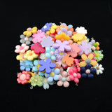 10pcs Resin Flowers Charms DIY Jewelry Making Pendants