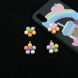 10pcs Resin Flowers Charms DIY Jewelry Making Pendants